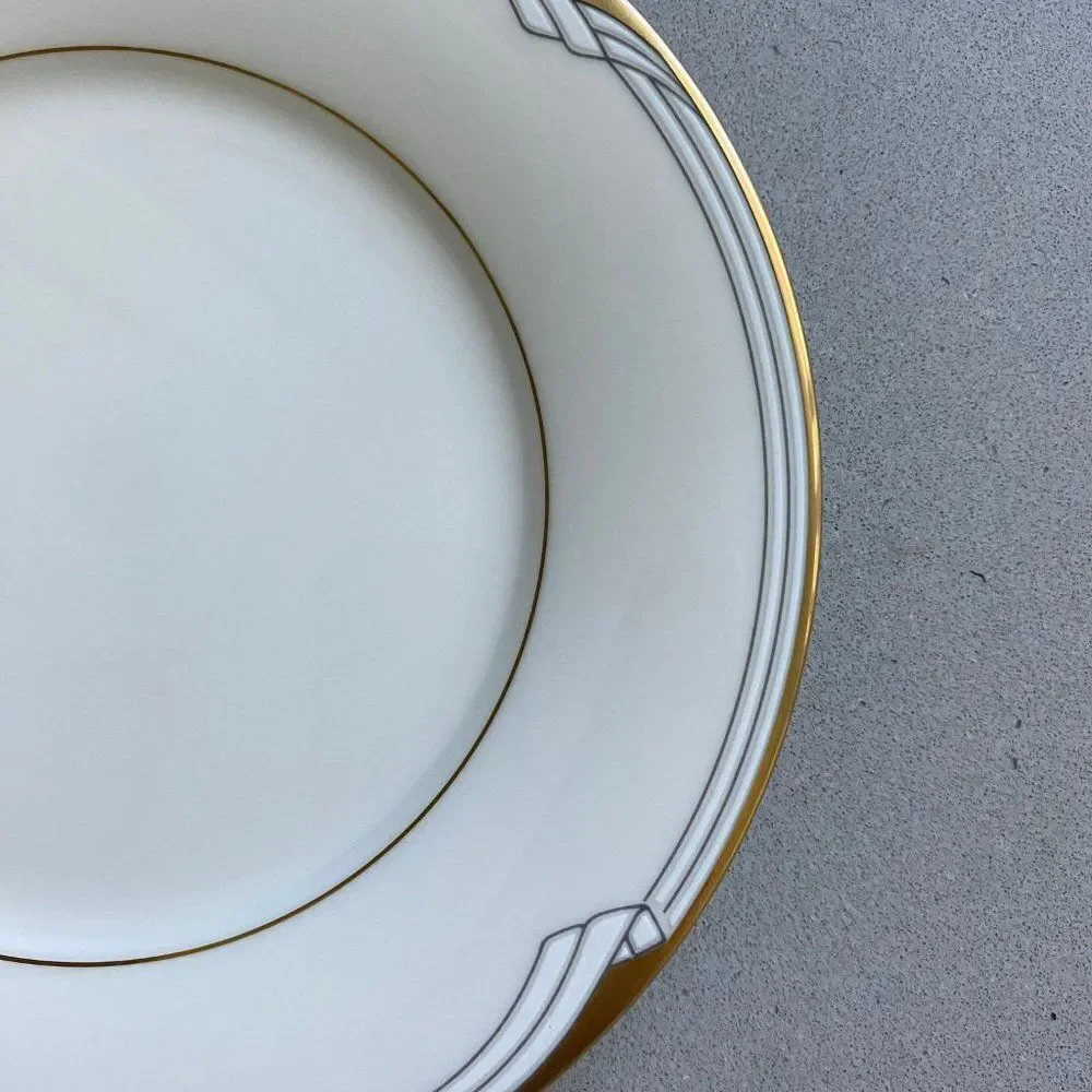 Vintage Noritake Golden Cove Salad Plate, Japan 1986, Gold Trim Fine China